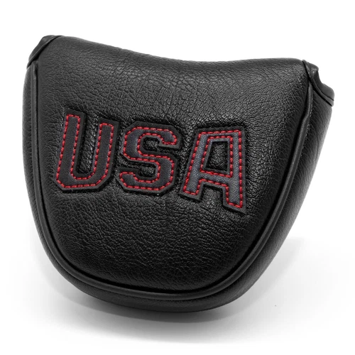 Red Stitch Center Shaft Headcover Golf Mallet Putter 2Ball Magnet Golf Cover USA - Bild 4 von 6