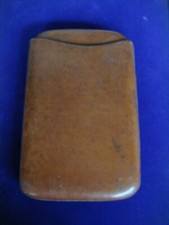 Lovely Vintage Leather Cigar Case 6.25" x 4" x 1"