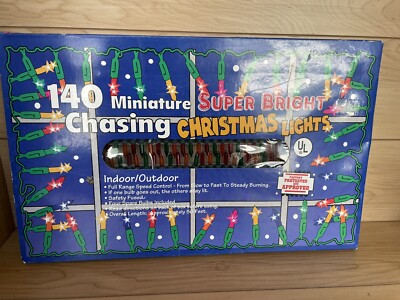 VTG 140 Mini Super Bright Christmas Lights Multicolored Indoor Outdoor UL