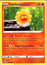 Castform Sunny Form 022/198 Common Chilling Reign Pokemon Near Mint BGC2