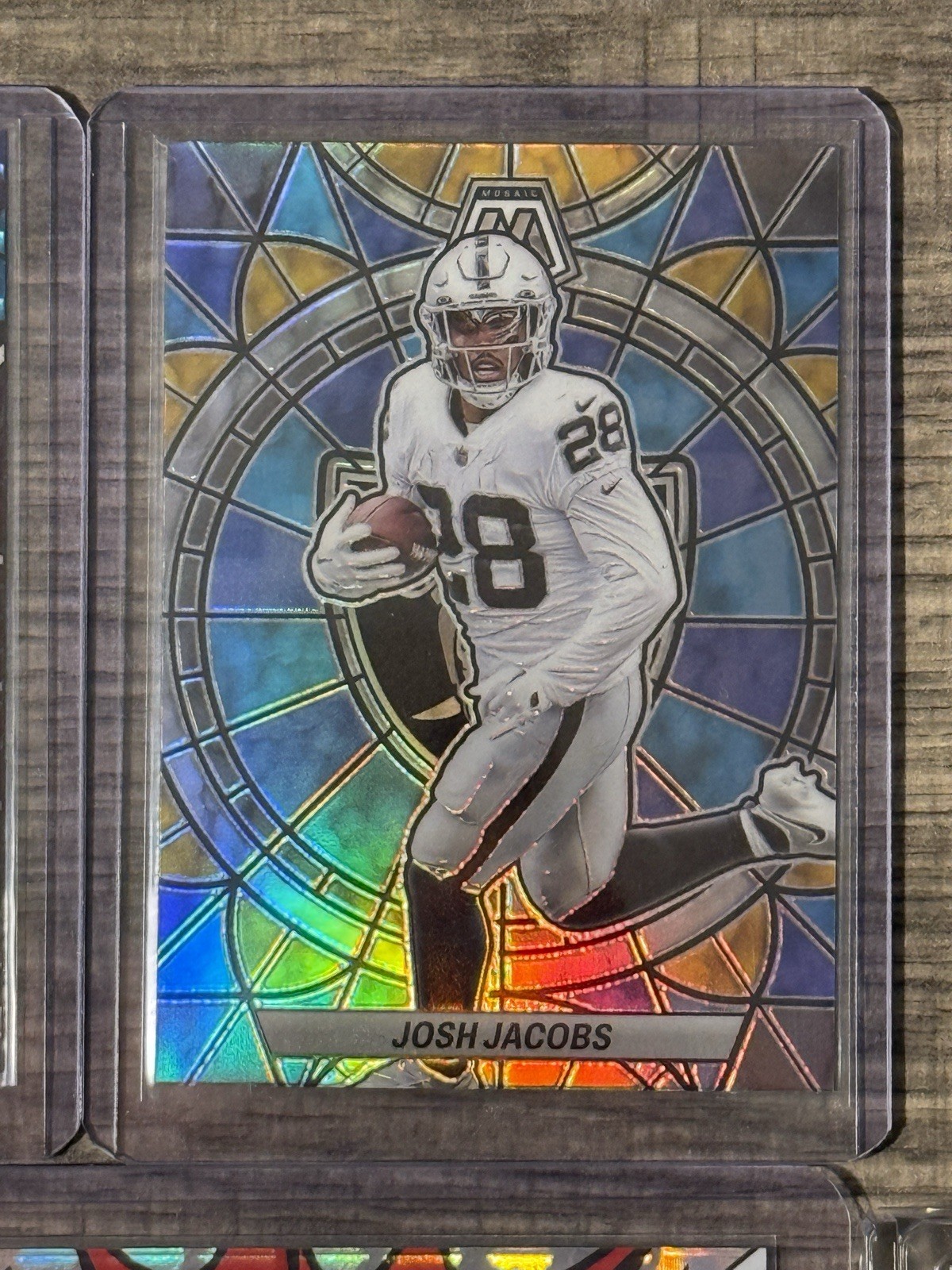 Josh Jacobs 2023 Mosaic #SG-12 Stained Glass /(SSP) Price Guide