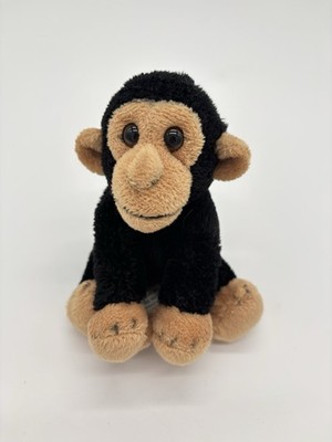 Adventure Planet Black Monkey Black Mini Plush 4.5  Stuffed Animal