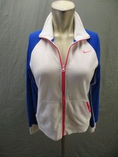 Nike Size M Womens Multicolor Full Zip Stand Collar Activewear Sport Jacket 930