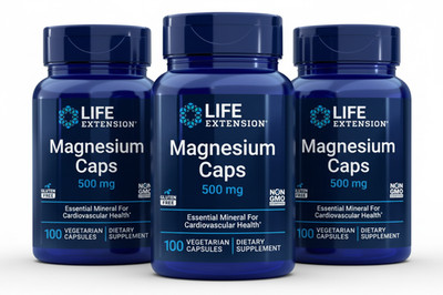 Magnesium Oxide and Citrate 500 mg 3X100 Caps Life Extension