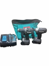 Makita XFD15/XDT18 18V Cordless 1/2" Drill/Driver 1/4" Hex Impact Driver Set