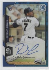 2015 Bowman Chrome Rookie Blue Refractor 39/150 Rymer Liriano #BCAR-RL Auto 0q5