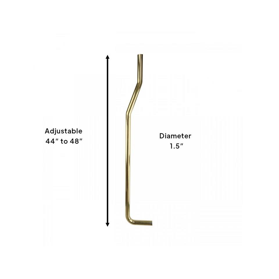 High Tank Toilet Pipe Pull Chain Toilet Brass Parts Renovators Supply - Image 2 of 4