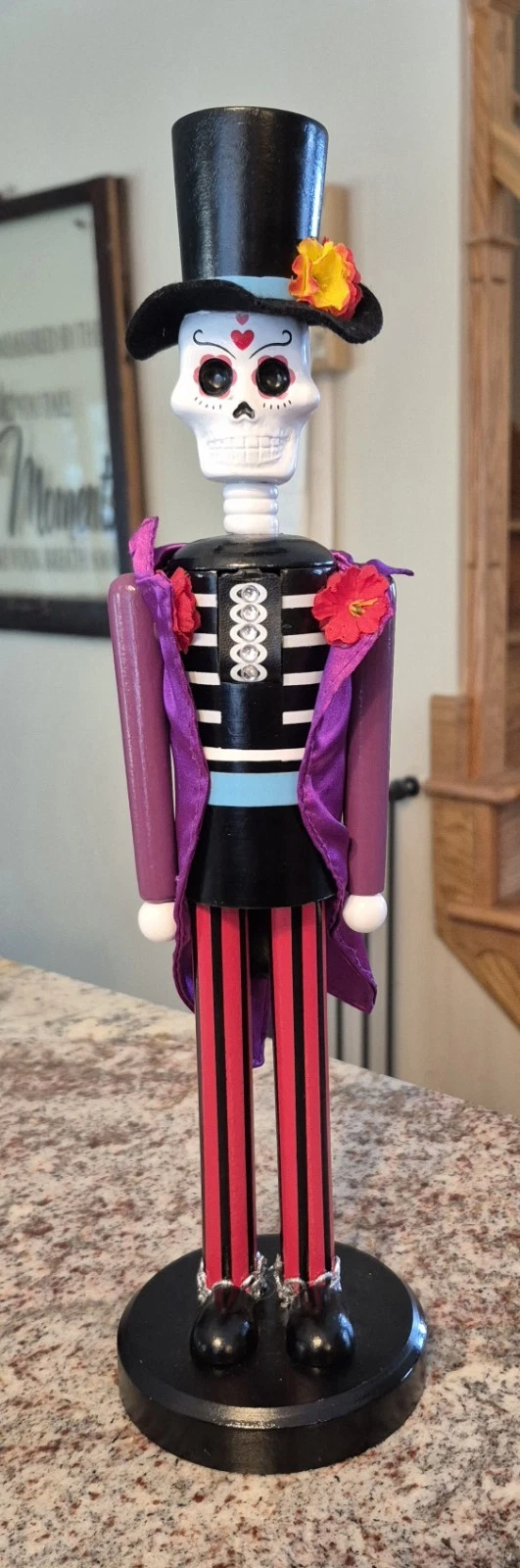 Day of the Dead Wooden Nutcracker 14 Inch *NEW*