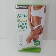 Nad's Body Wax Strips Hair Removal For Women At Home plus 4 Calming Oil Wipes