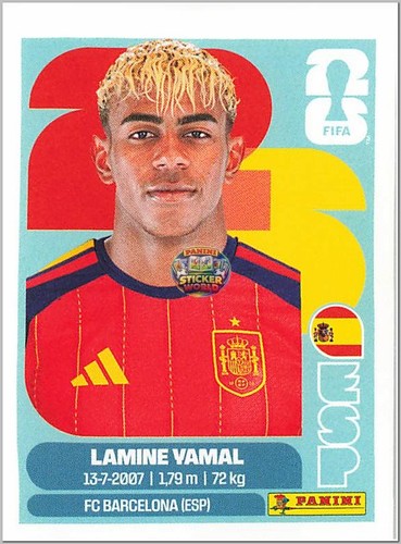 Lamine Yamal [Purple] #ESP15 2026 Panini FIFA World Cup Stickers card