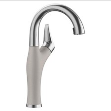 New BLANCO Artona 1.5 GPM Kitchen Faucet w Pullout Spray Concrete Grey 526388