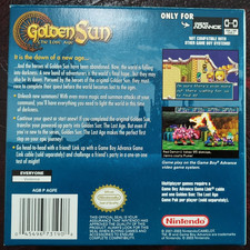Golden Sun: The Lost Age (Nintendo Game Boy Advance, 2003)Tested Near CIB No Map