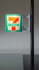 7-Eleven Magnet mit Licht & Sound Thailand LED Leuchtschild Sammlerst&uuml;ck