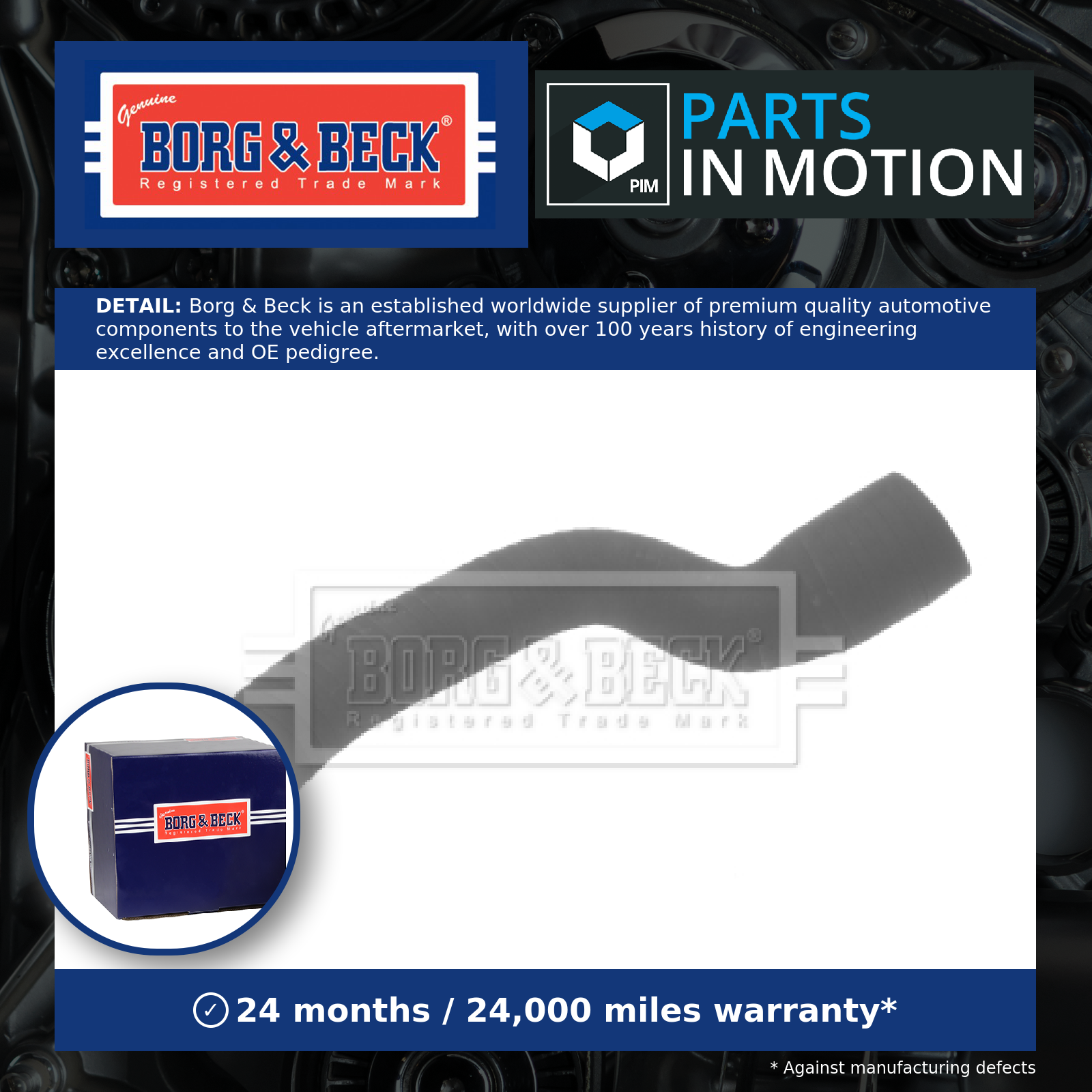 Turbo Hose BTH1292 Borg & Beck Charger 1222831 2S7Q6N696AA Quality Guaranteed