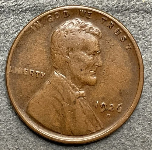 1926-D  ~ Lincoln Wheat Cent [VF/XF EF] Very/Extremely Fine - Higher Grade ~A509