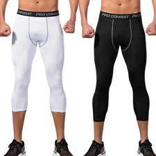 1pcs Mens Compression Pants Elastic fitness Leggings Sports Baselayer Ru