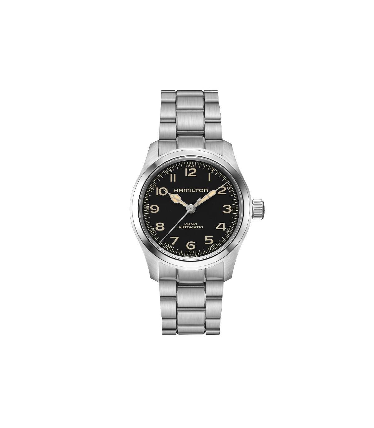 Orologio Hamilton Khaki Field Murph Auto H70405130 Uomo 38mm Acciaio Numeri Nero