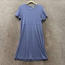 LL Bean T-Shirt Dress Women Small Blue Cotton Casual Minimalist Everyday Comfort