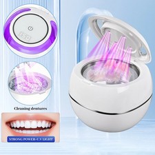 Ultrasonic Retainer Cleaner Invisalign UV-Dental Pod Denture Aligner Mouth Guard