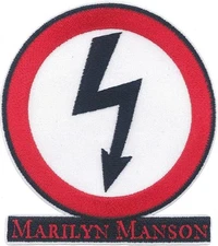 Patch - C&D Visionary - Marilyn Manson Crooked Arrow 3.2"x3.6" Iron-On Licensed