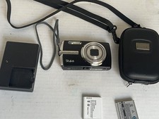Olympus Stylus 1010 10.1MP Black Digital Camera 2 Battery's and Charger  case 