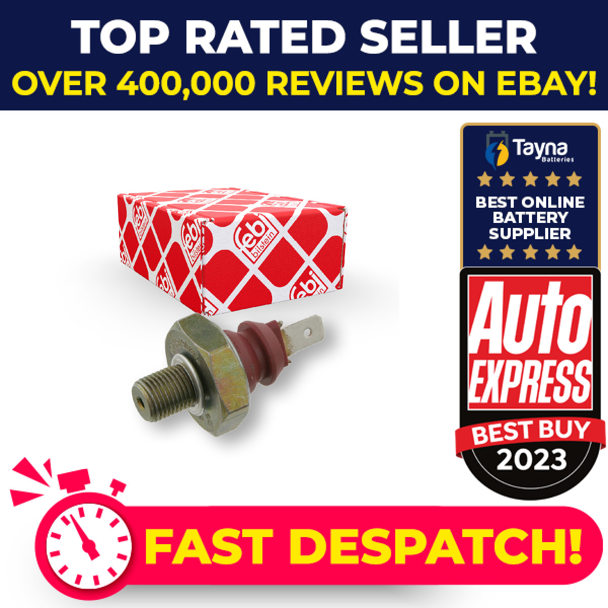 Oil Pressure Switch fits AUDI 80 B4 2.8 91 to 96 AAH 078919081A 078919081C Febi