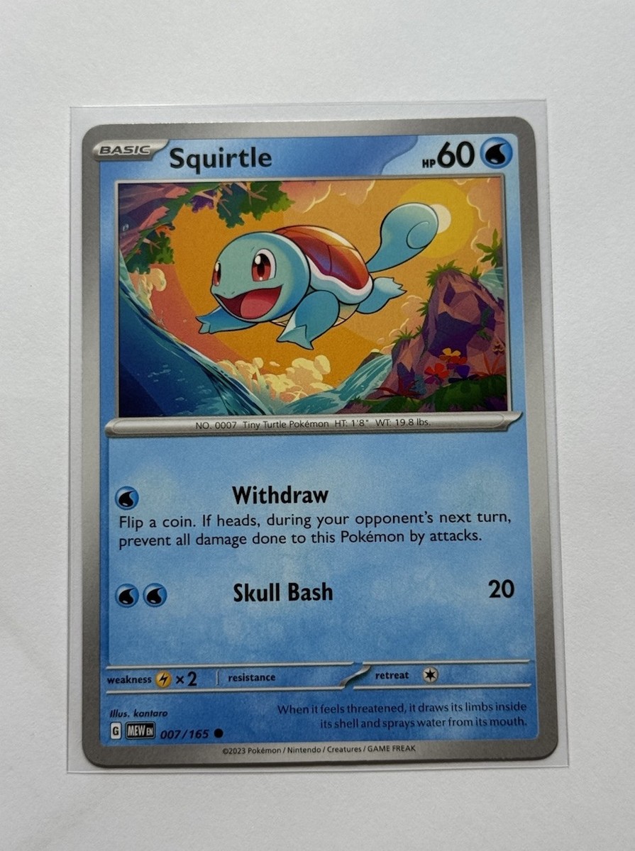 Squirtle - 007/165 - Scarlet & Violet - 151 - Regular - Pokemon