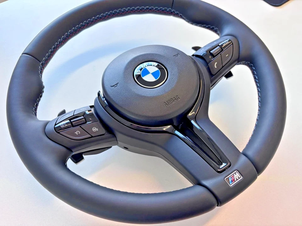 VOLANTE SPORTIVO BMW CON AIRBAG & PADDLE - REPLICA M2 M3 M4 GT - Serie 1/2/3/4/X - Imagen 2 de 4