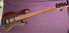 Electric Bass Guitar Wood Vibe-535 Model Flame Maple Neck
