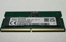 SK Hynix DDR5 8GB 5600MHz Unbuffered SODIMM 262-Pin RAM
