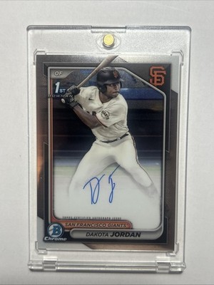 Dakota Jordan 2024 Bowman Draft 1st Bowman Chrome Auto Autograph 