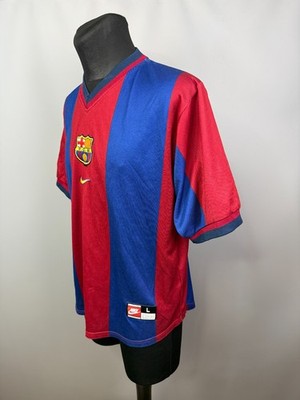 BARCELONA 1998 1999 HOME SHIRT VINTAGE FOOTBALL SOCCER JERSEY NIKE