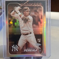 Topps Everson Pereira Yankees Rookie 3 Card Lot Chrome Heritage 2024 