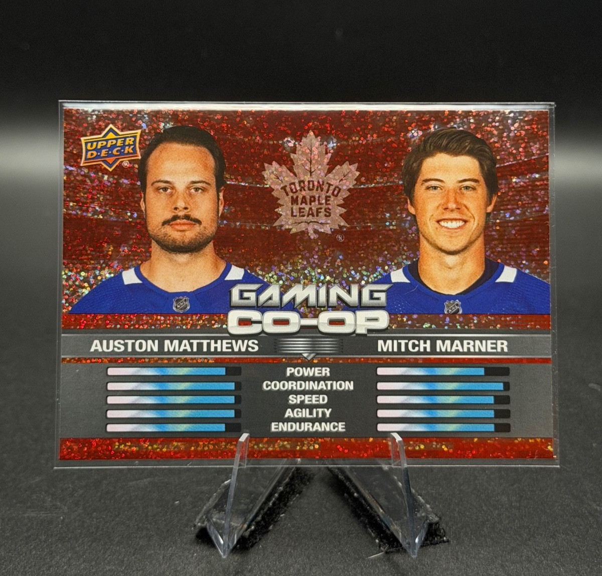 Auston Matthews / Mitch Marner 2024-25 Upper Deck Gaming Co-Op Sparkle