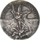 [#397269] France, Token, Sanctus Michael Archangelus, Silvered bronze, EF