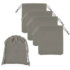 Bluetooth Headphone Bag, 5 Pcs 2.76x1.97 Inch Headset Carrying Pouch Gray