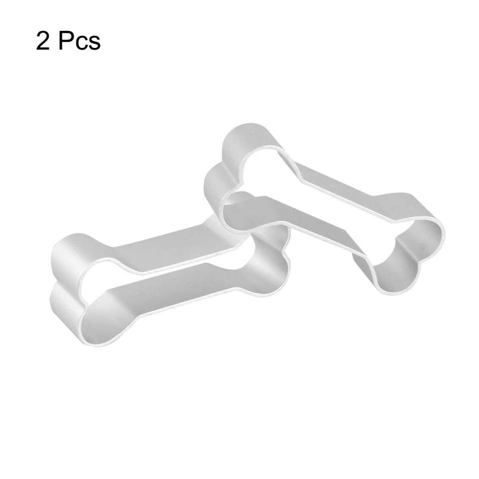 2 Pcs Aluminum Alloy Hund-Knochen Plätzchen Cookie Teig Cookie Cutter - Bild 3 von 3