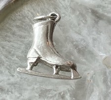Vintage Sterling Silver Charm Ice Skate Ladies Figure Skate