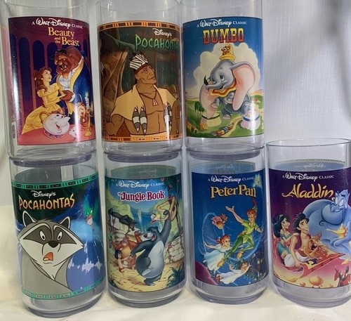 Disney Vintage 90er Burger King Gläser Disney Figuren Konvolut 7