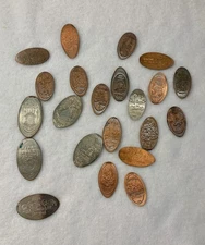 Disneyland Pressed Penny Lot 22 Elongated Coins Star Wars Small World Pooh