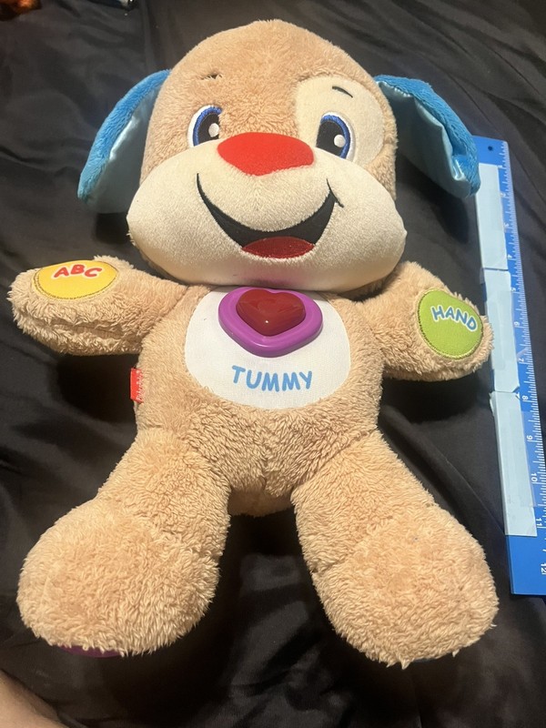Fisher Price Laugh & Learn Smart Stages Puppy Educational Plush Toy EUC