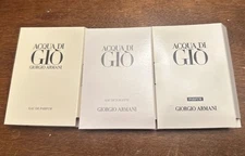 LOT OF 3 GIORGIO ARMANI ACQUA DI GIO EDP EDT PARFUM