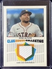 2026 Topps Heritage Jose Altuve Club House Collection Relic #CCR-JA