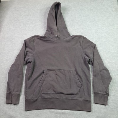 Madewell Garment Dyed Hoodie Mens Large Pullover Gray French Terry 