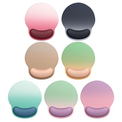 Gradient-Mouse Pad Wrist Rest Mat Mouse Pad Wrist Guard Anti-Slip Soft Silicone