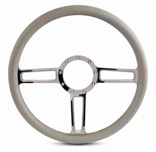 Eddie Motorsports MS140-34GP 15 in. Launch Steering Wheel Billet Aluminum Polish