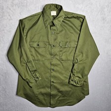 Vintage JC Penney Big Mac Shirt Mens XL Green Button Up Workwear Penn-Prest 70s