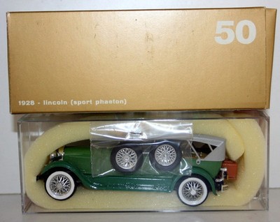 RIO 1/43 - 50 1928 LINCOLN (SPORT PHAETON) GREEN NIB