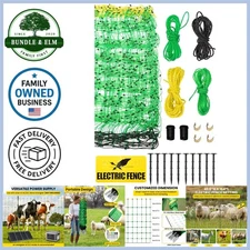 Electric Fence Netting 42.6in x 164ft Durable Poultry Livestock Protection Kit
