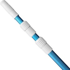 POOLWHALE Professional 12 Feet Blue Anodized Aluminum Telescopic Swimming Pool P